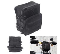 WATSKY Sac de rangement universel Molle pour guidon de moto - Pour Harley Dyna Street Bob FLHC FLSL FXBB Softail Sportster