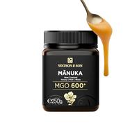 Watson & Son Miel de Mānuka MGO 600+ (500g) - Certifié 100% pur et brut - Mis en pot et scellé en Nouvelle-Zélande - Miel de Mānuka