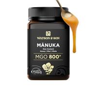 Watson & Son Miel de Mānuka MGO 800+ (500g) - Certifié 100% pur et brut - Mis en pot et scellé en Nouvelle-Zélande - Miel de Mānuka