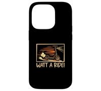 Watt A Ride Drôle Véhicule électrique E-Scooter Un conducteur de vélo électrique Coque pour iPhone 14 Pro