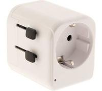 Wattandco - Adaptateur universel de voyage 150 pays + 2xUSB - Watt and Co