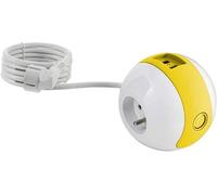 Watt&Co - Multiprise Multimédia WATTBALL 2P 16A + 1P 6A + USB 2,1A - Jaune