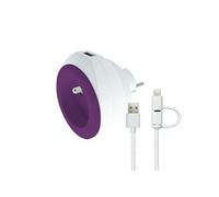 Watt and Co - Prise BEWATT + chargeur USB Violet G