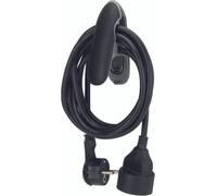 Watt&Co - Rallonge 5m noire avec pince
