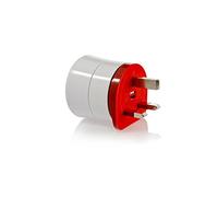 WATT&CO ADF-7B Adaptateur de voyage, Blanc/Rouge