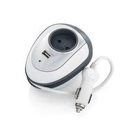 Watt&co Carwatt - Adaptateur D'alimentation Pour Voiture - 150 Watt - 1 A (Usb, Alimentation) - Gris