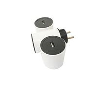 Watt&Co - Chargeur 2xUSB 2,1A MODULOWATT + 1P 16A