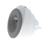 Watt&Co - Chargeur USB Bewatt Charge Rapide 2, 4A + 1P 16A Blanc/Gris