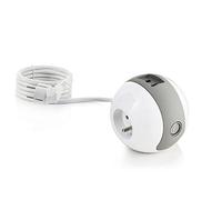 Watt & Co MP-WATTBALL01 Multiprise 1 x 16A + 1 x 6A + USB 2,1 mA Gris