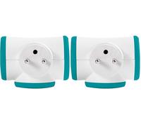 WATT&CO - Triplite rotative Turquoise 3x16A (Lot de 2)