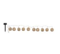 WATT & HOME-Guirlande solaire à lampions en bois Watt&Home Lindy - 300 cm