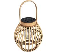 WATT & HOME-Lanterne solaire en bambou à ampoule filame Watt&Home Joya - diamètre 18 x H 18 cm
