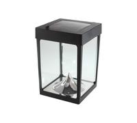 Watt & Home Mini photophore solaire pour table - parois en verre - noir