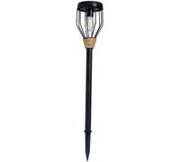 WATT & HOME-Torche solaire coloris noir en métal Napoli