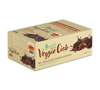 +Watt Veggie Ciok - Barres protéinées aux pois recouvertes de chocolat noir - Boîte de 24 barres - Goût orange