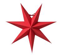 Watt & Veke Étoile de Noël Aino slim rouge 44 cm