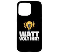 Watt Volt Votre Compagnon électricien et apprenti Disant Coque pour iPhone 15 Pro Max