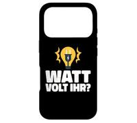 Watt Volt Votre Compagnon électricien et apprenti Disant Coque pour iPhone 17 Pro