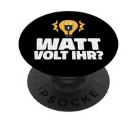 Watt Volt Votre Compagnon électricien et apprenti Disant PopSockets PopGrip Adhésif