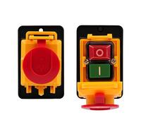 Wattive Interrupteur de sécurité pour machine KJD22-6 broches 250 V 12 A - Interrupteur électromagnétique - Étanchéité IP54 - Interrupteur encastré - Interrupteur à tension zéro