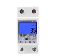 Wattmètre à affichage numérique LCD monophasé à deux fils, consommation d'énergie, compteur électrique kWh AC 230V 50Hz, Rail Din électrique