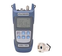 Wattmètre à fibre optique et équipement de test optique avec lumière LED 30 mW 30 km, plage de mesure de -50 à +26 dBm, 7 longueurs d'onde, adaptateurs SC FC ST, boîtier ABS pour