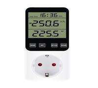 Wattmètre de puissance numérique AC 220V, prise EU US FR | Testeur de consommation d'électricité Kwh compteur d'énergie puissance tension courant(Blue backlight,AU Plug)