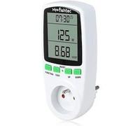 Wattmètre FISHTEC Consommation d'Énergie Blanc