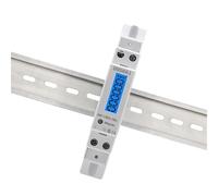 Wattmètre monophasé rétroéclairé, affichage numérique LCD, compteur de consommation, 60 A, 110 V, 230 V CA, 50 Hz, compteur d'énergie sur rail DIN(DDS661-RS485,AC220V 60Hz)