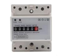 Wattmètre numérique 230 V avec indicateur d'impulsion de courant nominal 5 (100) A, isolation optique pour une utilisation sur les panneaux électriques sur rail DIN