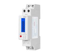 Wattmètre numérique monophasé 18 mm, 1 pôle, 2 fils, consommation électrique, analogique, kWh, AC 230 V, 50 Hz, écran LCD, montage sur rail DIN(Digital)