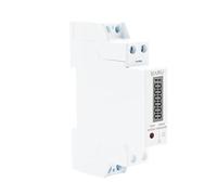 Wattmètre numérique monophasé rétro-éclairé de 18mm, consommation d'énergie analogique, kWh AC 230V 60A 50Hz LCD, Rail Din électrique(DDS660)