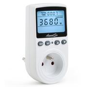 Wattmètre Prise Compteur d'Énergie Consommation Electrique Écran LCD | Compteur Électrique avec 11Modes de Surveillance Écran LCD Rétroéclairé Protection Contre les Surcharges Coûts Énergétiques