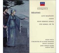 Watts - BrahmsAlto Rhapsody/Songs [Import]