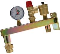 Watts Groupe de raccordement de vase DN 20 avec manomètre + vanne de sécurité + vanne de vidange rapide