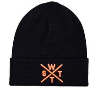 Watts - Piano Cuffed Beanie Junior Black Fluo Orange - Bonnet