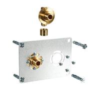 Kit plaque ROBIFIX pour tube PER ou PB - Entraxe 50mm - raccord coudé à glissement - Ø sortie M3/8"" - tube Ø 12mm