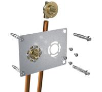 Watts - Raccord Cuivre à souder - Sortie de cloison ROBIFIX (EVIER / LAVABO) entraxe 60mm raccord CUIVRE Ø14 - Femelle 1/2" (15/21)