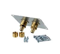 Watts - Raccord à glissement - Sortie de cloison ROBIFIX (EVIER / LAVABO) entraxe 60mm PER Ø16 - F1/2" Raccord Droit à Glissement