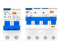 WATTSBVD 1 pièce 2P 4P C Type AC230V MCB Protecteur de Fuite RCBO Protection Contre Les surcharges et Les Courts-Circuits disjoncteur à Courant résiduel Interrupteur RCCB(2P,20A)