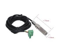 WATTSBVD Contrôleur de température et d'humidité AC85-260V 72 * 72mm 4-20mA 0-10V Sortie RS485 thermomètre et humidimètre avec sonde(CJ-602-T)