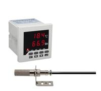 WATTSBVD Contrôleur de température et d'humidité AC85-260V 72 * 72mm 4-20mA 0-10V Sortie RS485 thermomètre et humidimètre avec sonde(CJ-602)