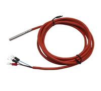 WATTSBVD Sonde de température étanche à thermocouple PT100 à 3 Fils 6 x 50 mm, capteur de température Haute température avec câble en Silicone