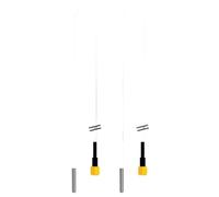 WATTSBVD Sonde de température PT-1000 avec connecteur SMA -50~+200'C pt1000 RTD résistance de capteur en Platine avec câble PTFE de 1 m(2 pcs)