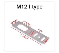 WATTSBVD Support de capteur d'approche M8 M12 M18 M30 SN04 Support de commutateur de capteur Support de commutateur de proximité en métal(M12 I Type)
