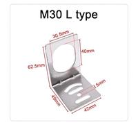WATTSBVD Support de capteur d'approche M8 M12 M18 M30 SN04 Support de commutateur de capteur Support de commutateur de proximité en métal(M30 L Type)