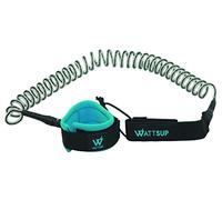 Wattsup - Leash 10' / 8mm Torsadé - Idéal pour Utilisation Sup Balade/Touring/Race - Compatibilité Universelle - Évite la Perte de Planche - Résiste aux Conditions Extrêmes - PB-WLSH10BK