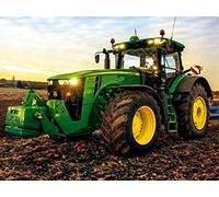 Watyw Diy 5D Diamond Painting Strass Complet Tracteur De Mise En Page Rond Strass Image Broderie Diamant Mosaïque Camion Pittoresque Ferme Décor sans cadre 30x40cm