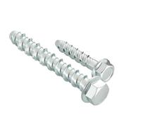 Wavanta Lot de 20 vis M6 x 50 mm pour mur de briques, boulons d'ancrage hexagonaux pour béton