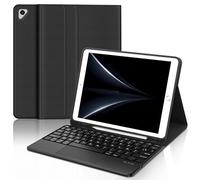 WAVATA Clavier pour iPad 6ème/5ème Génération 2018/2017 9.7" avec Touchpad, Étui Clavier pour iPad Pro 9.7, Air 2/1 AZERTY Français Magnétique Amovible, Noir